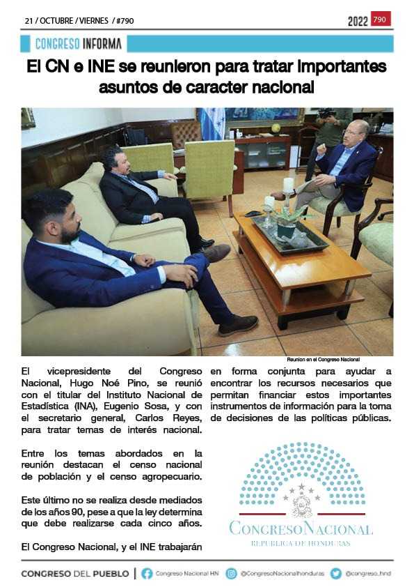 El CN e INE se reunieron para tratar importantes asuntos de caracter nacional